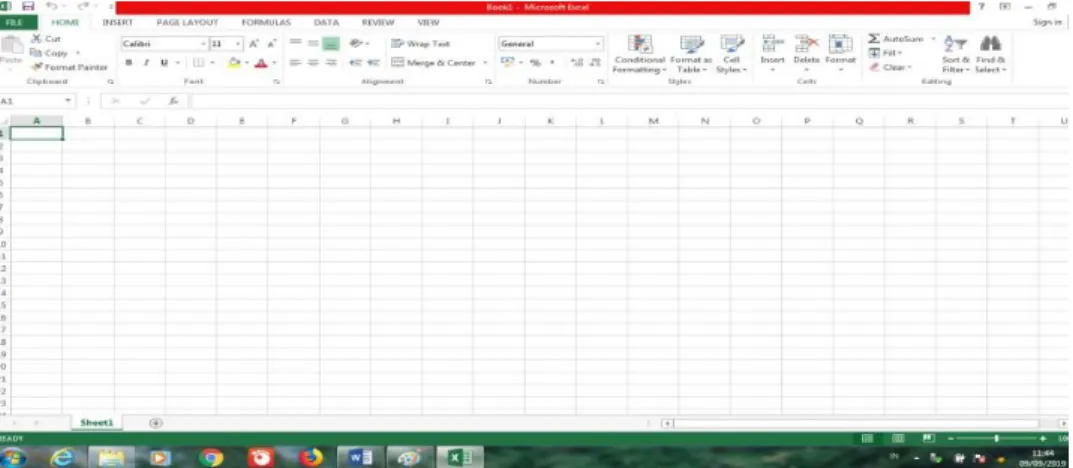 Gambar 3.12 Microsoft Excel 