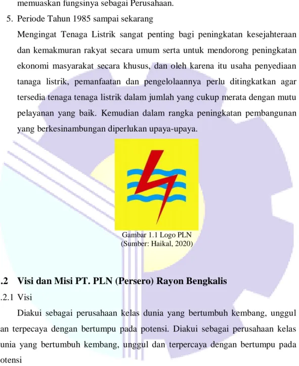 Gambar 1.1 Logo PLN  (Sumber: Haikal, 2020) 