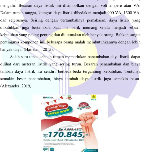 Gambar 3.1 Brosur tambah daya  (Sumber: Virdita, 2020) 