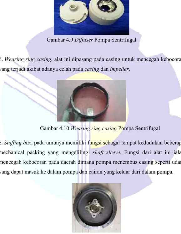 Gambar 4.10 Wearing ring casing Pompa Sentrifugal 