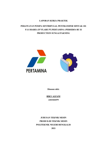 Pertamina Persero Ru Ii Production Sungai Pakning