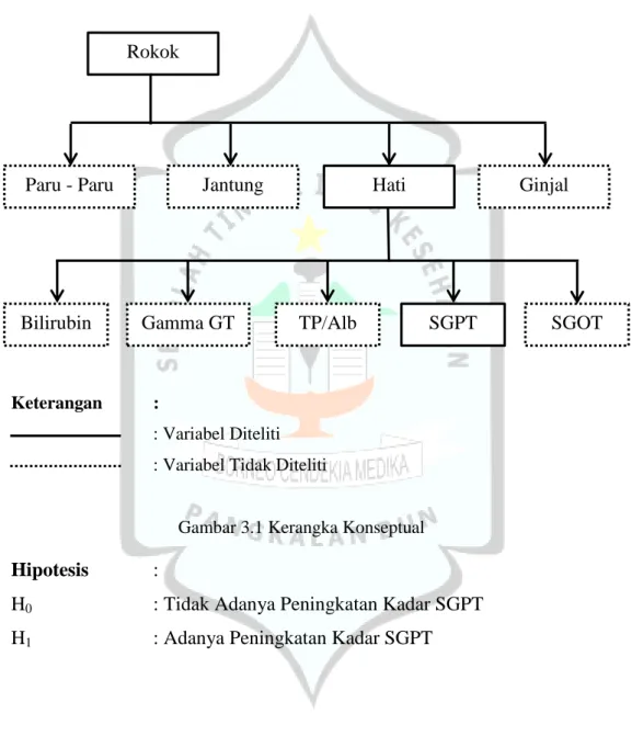 Gambar 3.1 Kerangka Konseptual  Hipotesis    :  