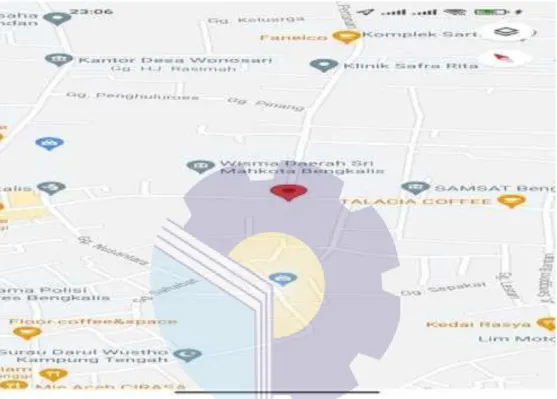 Gambar 1.1 Gambar Satelit DPRD Bengkalis  Sumber: Google Maps