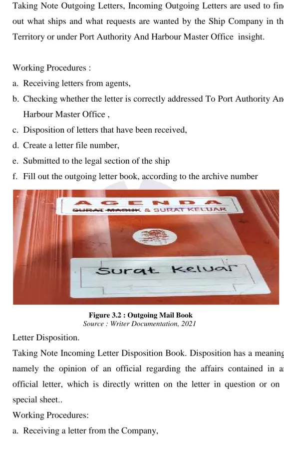 Figure 3.2 : Outgoing Mail Book Source : Writer Documentation, 2021