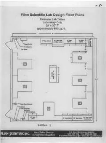 Gambar 3. Desain dan Tata Ruang Dua Laboratorium dalam Satu Gedung 