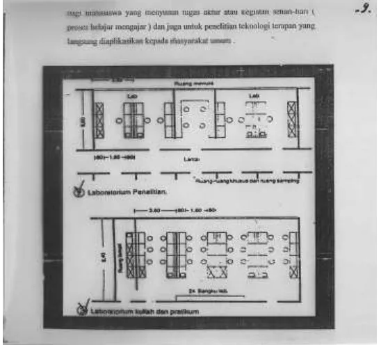 Gambar 7. Desain dan Tata Ruang Laboratorium Penelitian Kimia 