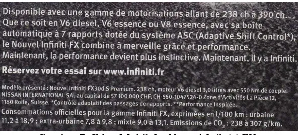 Gambar 7: Iklan Mobil Le Nouvel Infiniti FX. 
