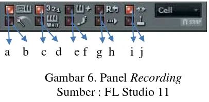 Gambar 6. Panel Recording 