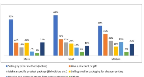 Figure 5a: Internal Initiatives Regarding Marketing – By firm size Source: Survey data