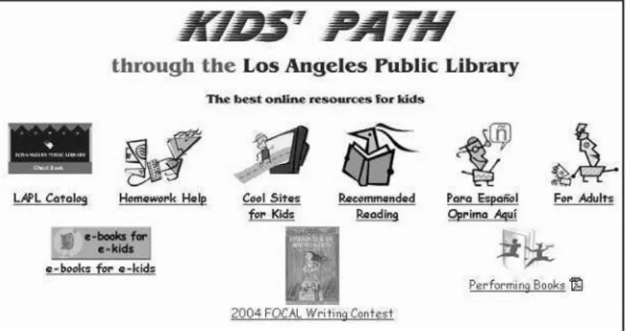 Figure 5.1   The Los Angeles Public Library offers a high-quality Web portal for children.