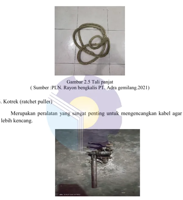 Gambar 2.6 Kotrek (ratchet puller) 