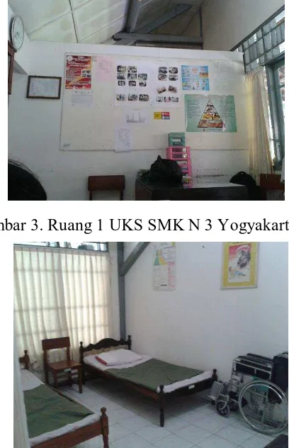 Gambar 3. Ruang 1 UKS SMK N 3 Yogyakarta  
