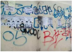 Gambar 1. Vandalisme                         Gambar 2. Grafiti 
