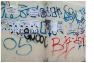 Gambar 1. Vandalisme                         Gambar 2. Grafiti 