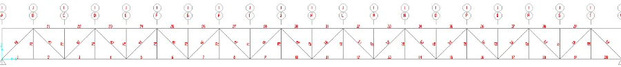 Gambar 4.6   pemodelan bentang 20 meter 