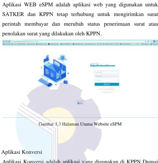 Gambar 3.3 Halaman Utama Website eSPM