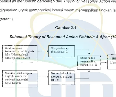 Gambar 2.1 Schemed Theory of Reasoned Action Fishbein & Ajzen (1980) 