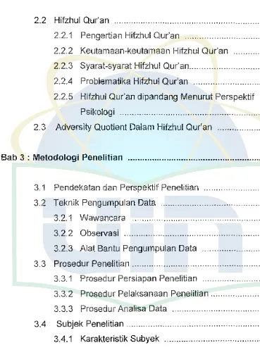 Gambaran Umum Subjek Penelitian .................................. 51 