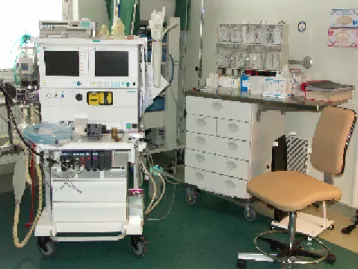 Figure 3. The anesthesia machine (after Karsvall, 2010) 
