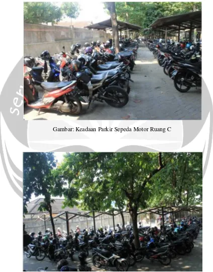 Gambar: Keadaan Parkir Sepeda Motor Ruang C