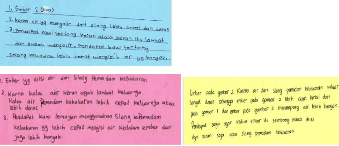 Gambar 3. Alasan berbeda dari soal Permasalahan 1 