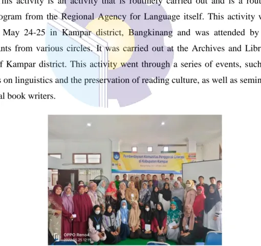 Figure 3.5. Participating in Literature activity 