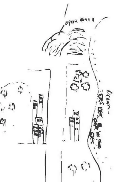 Figure 4.2  Drawing Sydney – one-year visitor-resident: liminal spaces