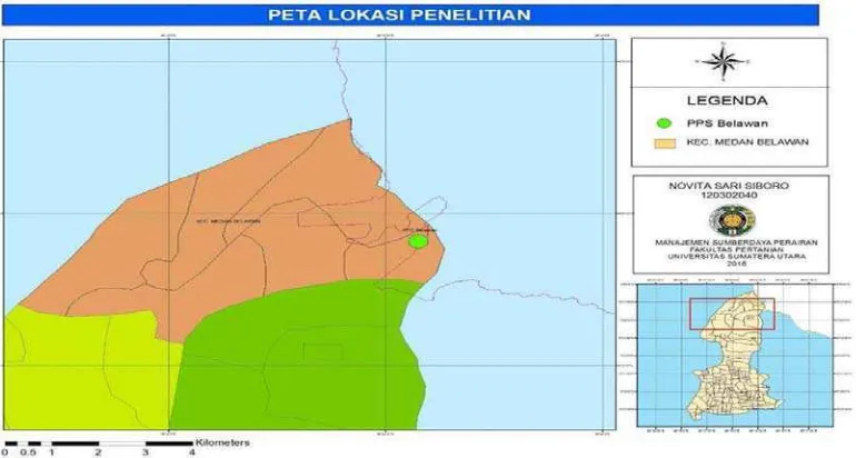 Gambar 5. Lokasi Pelabuhan Perikanan Samudera Belawan  