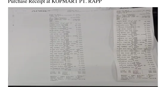 Figure 2. 10  Purchase Receipt at KOPMART PT. RAPP  Source: Processed Data, 2022 
