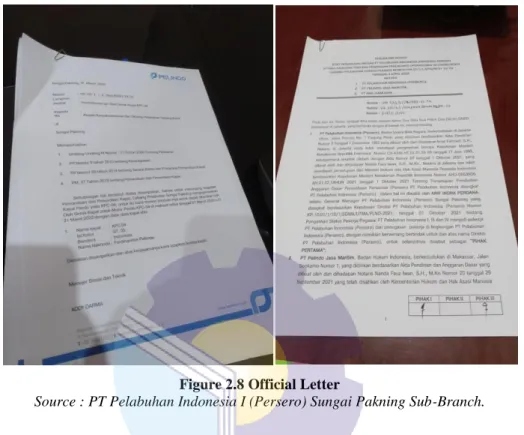 Figure 2.8 Official Letter 