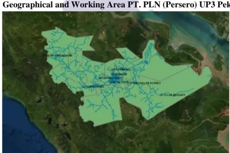 Figure 2. 7 Working Area UP3 Pekanbaru  Source: PT PLN UP3 Pekanbaru 