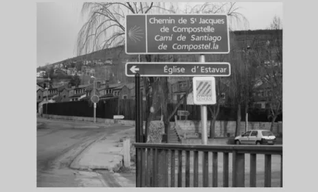 Figure 2.4  Sign marking the Way of St James in France