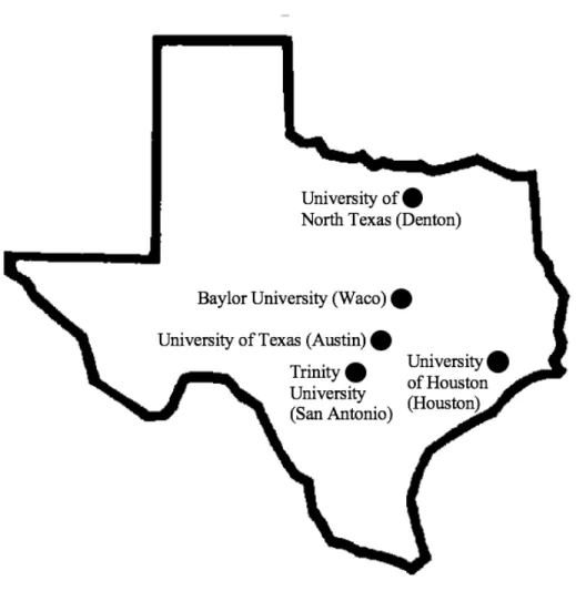 Figure 2. Map of interview locations 
