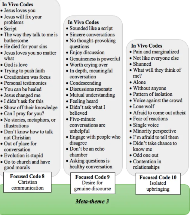 Figure 6. In Vivo and Focused Codes: Meta-theme 3 