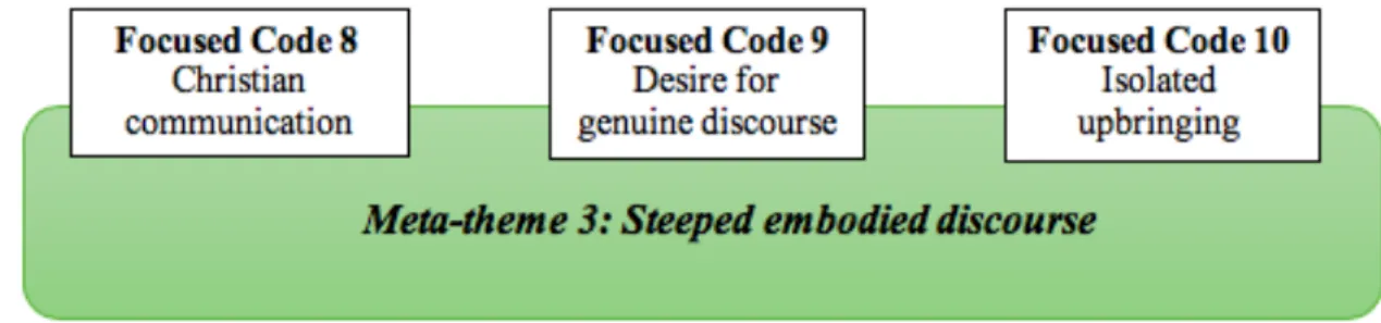 Figure 10. Meta-theme 3: Steeped embodied discourse 