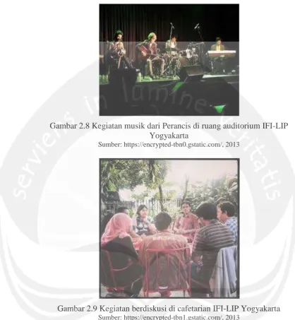 Gambar 2.8 Kegiatan musik dari Perancis di ruang auditorium IFI-LIP Yogyakarta 