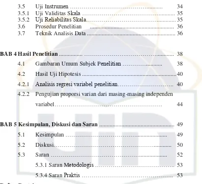 Gambaran Umum Subjek Penelitian …………...........  