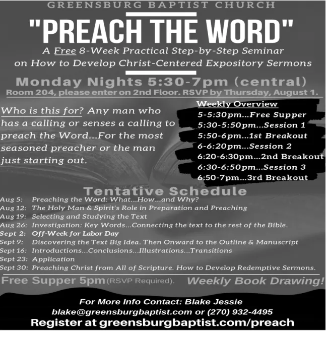 Figure A1. Flyer sent with letter to pastors