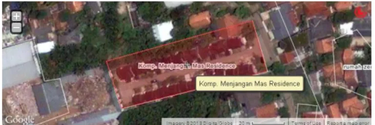 Figure 5. Satellite Map of Menjangan Residence  Residential 