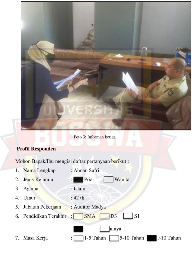Foto 3: Informan ketiga 