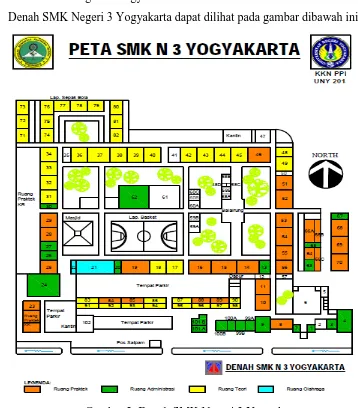 Gambar 1. Halaman Depan SMK N 3 Yogyakarta 