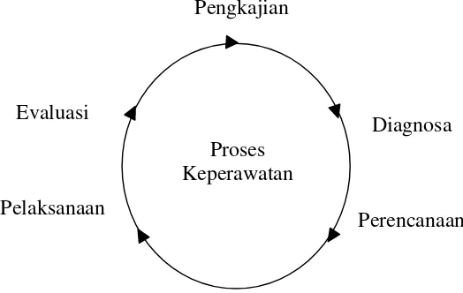 Gambar 2.1. Diagram Proses Perawatan (Kozier B, 1991) 