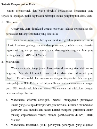 gambaran atau melukiskan secara naratif mengenai gambaran umum 