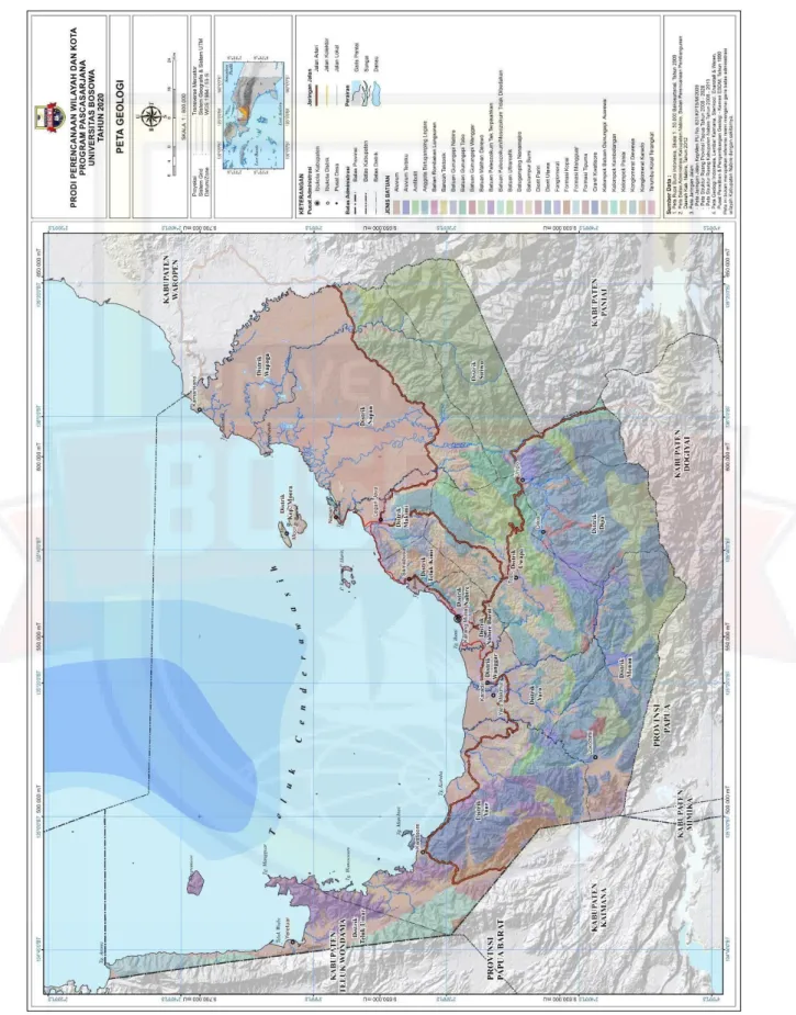 Gambar 4.4. Peta Geologi Kabupaten Nabire