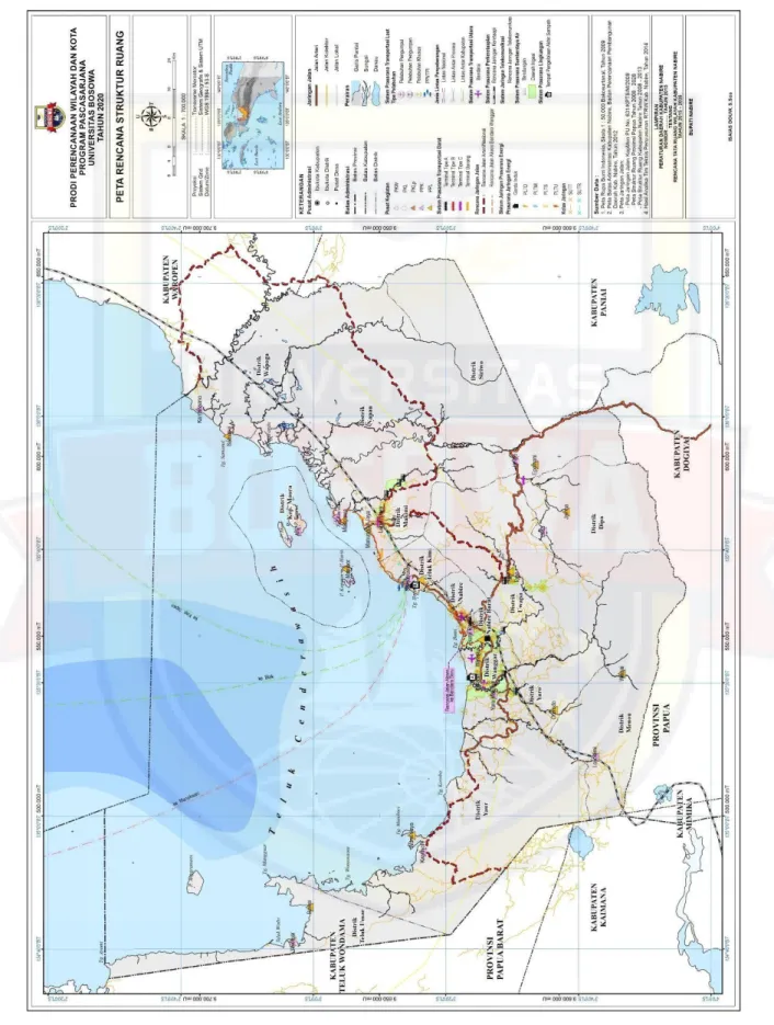 Gambar 4.10. Peta Rencana Struktur Ruang Kabupaten Nabire Tahun 2015-2035