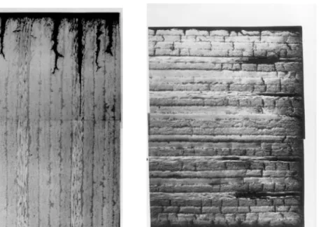 Figure 3.6. Micrographic observation of a bismaleimide composite. (a) 4000 hours at 1808C under isothermal conditions