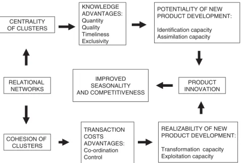 Figure 4.3: Relational networks, innovation and competitiveness.
