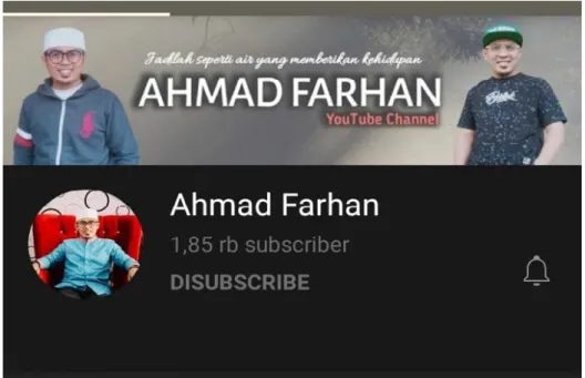 Gambar profil akun Youtube Ustadz Ahmad Farhan