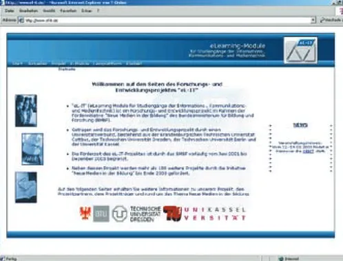 Abb. Projektseiten unter www.el-it.de