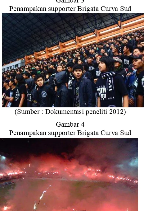 Gambar 3 Penampakan supporter Brigata Curva Sud 